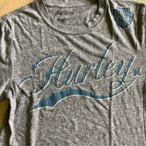 Hurley Gray and Blue Short Sleeve Tee